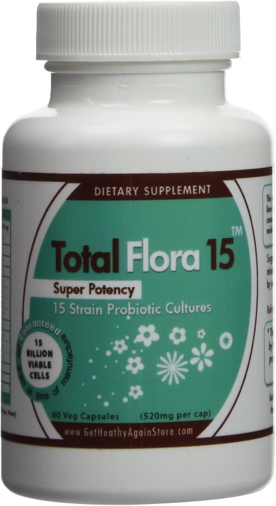 Flora total 15 60 gorros de veg (520mg por cap)
