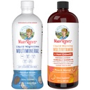 MaryRuth's Nighttime Multimineral (Coconut, 32oz) & Multivitamin Liquid + Crecimiento del cabello (Peach Mango, 30oz) ← Clean Label Project Verified® ← Bedtime Routine & Beauty ¦ Sugar-Free, Vegan, Gluten-Free