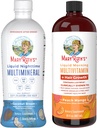 MaryRuth's Nighttime Multimineral (Coconut, 32oz) & Multivitamin Liquid + Crecimiento del cabello (Peach Mango, 30oz) ← Clean Label Project Verified® ← Bedtime Routine & Beauty ¦ Sugar-Free, Vegan, Gluten-Free