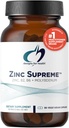 Diseños para la salud Zinc Supreme - 30mg Zinc Bisglycinate Chelate Suplemento con Cofactores Taurina, Vitamina B6, B2 + Molibdeno - Suplemento de Apoyo Inmunitario - Vegan + No GMO (90 cápsulas)