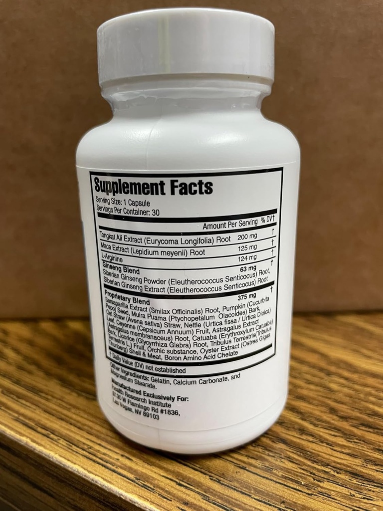 Enhancement masculino - 1 Botella - 100% Natural - Hombre Performance