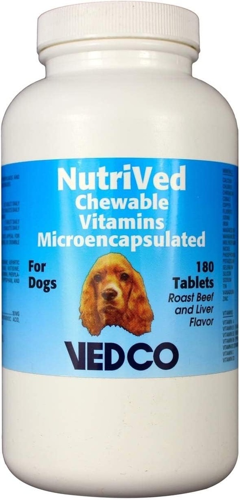 Vedco NutriVed Vitaminas Chewable para perros 180 Tabletas