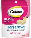 Caltrato Calcio &amp; Vitamina D Soft Chews Vainilla Crema 60 Cada (Pack de 2)