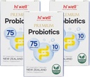 (Pack of 3) Hi Well Premium Probióticos 60 cápsulas vegetarianas