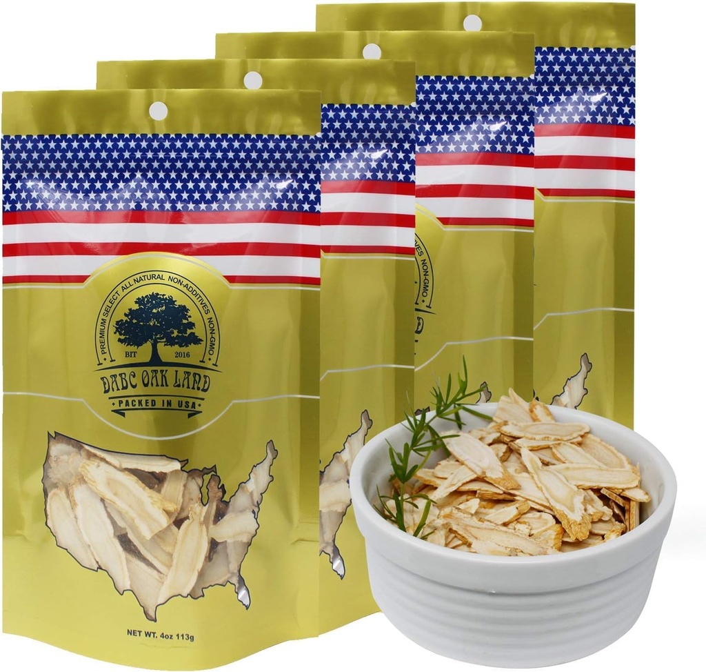 16OZ American Ginseng Slices from Wisconsin Wisconsin Grown!Most People Use It to Make Ginseng Tea! Good for Health! 花旗参片/西洋参片 Sliced Ginseng Root 4 Bags x 4OZ Box