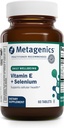 Metagenics E-400 Selenium Suplemento - Vitamina E " Selenium Antioxidant Fórmula con Calcio " Phosphorus - Apoyo Immune, Skin, Eye " Cellular Health* - Sin gluten, Vegetariano - 60 Tablets