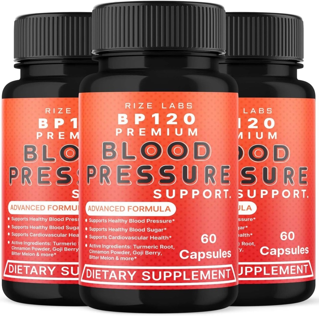 rize labs (3 Pack) BP120 Premium Dietary Supplement, BP120 Premium Tablets Supports Inflammation, BP120 Premium Strengthen Support Pills, BP120 Premium Maximum Strength Reviews (180 Capsules)