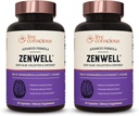 Live Conscious KSM-66 Ashwagandha Suplemento w/L Theanine & AlphaWave - ZenWell Todos los días Stress Relief, Cognitive, Brain Health - Ashwagandha for Men &amp; Women - 60 cápsulas (2-Pack)