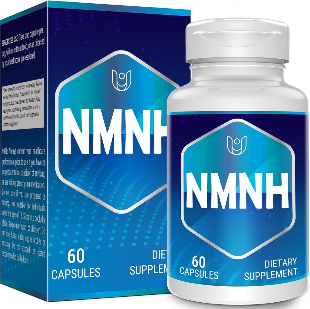 NMNH (Dihydronicotinamide Mononucleotide), NAD Supplement to Boost NAD+ Levels as We Age (May Be More Effective Than Nicotinamide Riboside), NMNH Supplement - 60 Capsules (60 Servings)