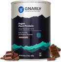 Nutrición Gnarly Proteína vegetal vegana – Polvo de proteína vegana de chocolate, certificado deportivo NSF – Reemplazo de carne, Boost nutricional diario – Polvo libre de lactosa – Chocolate, 28,2 oz