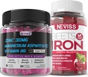 Gummies de hierro con suplemento de zinc y magnesio