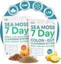 Atlantic Naturals Sea Moss 7 días Full Body Cleanse Detox Bundle, Colon Cleanse Powder con Psyllium Husk Senna Powder &amp; Organic Sea Moss Powder Kidney, Liver, Gallbladder, Pineapple Flavor Drink Mix