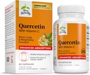 Terry Naturalmente Quercetina con vitamina C Absorción Reforzada - Suplemento de Quercetina para Apoyo Inmunitario &amp; Salud Celular - Suplemento Respiratorio para Sinus &amp; Lung Health - 60 cápsulas