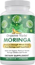 Organic Veda Moringa Leaf Powder Capsules, 1000mg, 360 Count - True Green Native Organic Moringa Oleifera, Premium Strength Nutrient Dense 100% Pure Leaves - Energy, Sleep & Immunity Support - Vegan