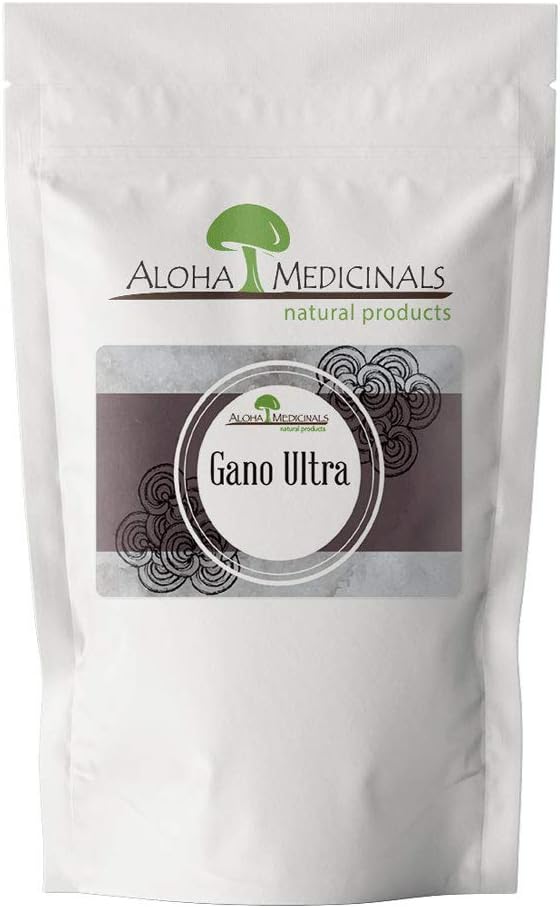 Aloha Medicinales Gano Ultra, Suplemento de setas orgánicas certificadas, Suplemento de salud natural, Bolsa de 1 kg de polvo
