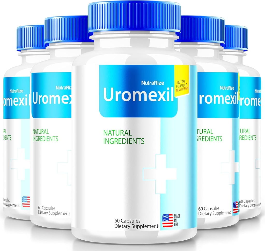 NutraRize (5 Pack) Uomexil Capsules, Fórmula Premium para el soporte de salud de próstata, suplemento natural para el control y la salud general, Uromexil Forte Reviews (300 cápsulas)