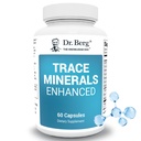 Dr. Berg Trace Minerals Complejo mejorado - Completo con 70+ Minerales incluyendo 10 mg de Zinc - Suplemento dietético - 60 cápsulas