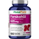 NusaPure Forskohlii 4:1 Extracto, 525 mg Equivalente a 21,00 mgper Veggie Caps - 180 Capsules (No-GMO, Gluten Free)