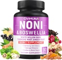 Noni Capsules con Boswellia, White Willow Bark, Turmeric, Ginger Root y Más - 90 cápsulas para 3 meses de suministro