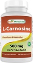 Mejores Naturales L-Carnosina 500 mg 100 Vcaps (100 Cuenta (Pack of 1))