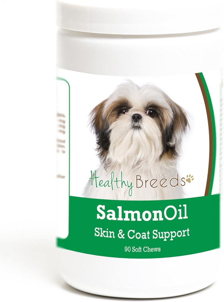Hierbas saludables Shih Tzu Salmon Oil Soft Chews 90 Conde