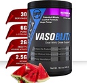 Premio VASOBLITZ Ganando Dual Nitric Oxide Pre Workout with NO3T Arginine Nitrate,L-Citrulline,Betaine Anhydrous,Calcium Lactate,Caffeine Free for Muscular Endurance(30 Serving) (Watermelon)