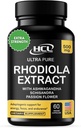 Rhodiola Rosea Suplemento High Potency Extract 500mg - 3% Rosavins 1% Salidrosides with Ashwagandha Shisandra Passion Flower Herb Powder Capsules - Natural Way to Relieve Stress - Pills for Energy