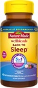 Nature Made Wellblends Back To Sleep, Lower Dose Melatonin 1 mg, L theanine 100 mg y GABA 100 mg, Suplemento de sueño, 40 tabletas de dissolve rápido