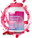 Suplemento de la menopausia de las mujeres - 120 billón de probióticos para pH Balance de las mujeres - Probióticos totalmente naturales para los flashes calientes, sudaderas nocturnas, picaduras de orina &amp; equilibrio hormonal - 60 cápsulas