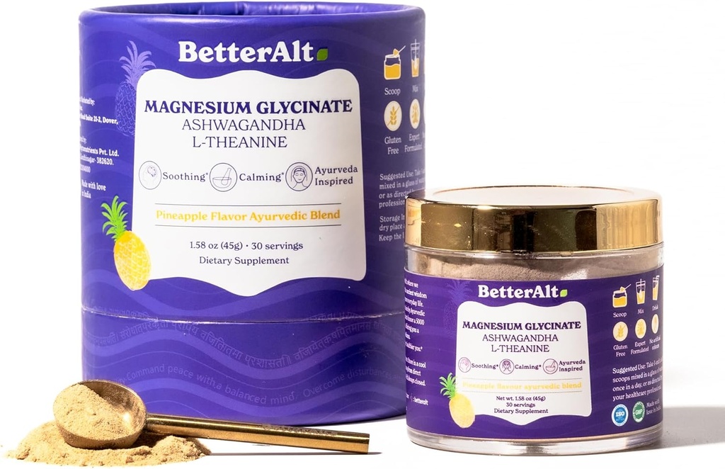 Better Alt Calm Down Blend ← Ashwagandha & L-theanine ← Ayuda a promover la relajación y la calma ← Pineapple Flavor  30N ← Suplemento dietético