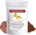 Wellness adictivo Reishi Mushroom Extract Powder + Spores (50/50 Blend) Wood Grown Pure " Potent Wildcrafted Ganoderma 50g (1.76 oz)
