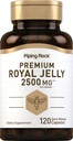 Piping Rock Royal Jelly Capsules 2500 mg | 120 Count | Non-GMO, Gluten Free Supplement