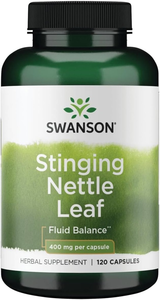 Swanson Stinginging Nettle Leaf (Urtica Dioica) - Herbal Supplement Promoting Urinary Tract &amp; Respiratory Health Support - May Support Healthy Fluid Balance - (120 Capsules)