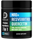 NAD.+ Suplemento - Combinado a Resveratrol, Quercetina, Berberina, Fisetin, TMG y semillas de uva - 60 cápsulas