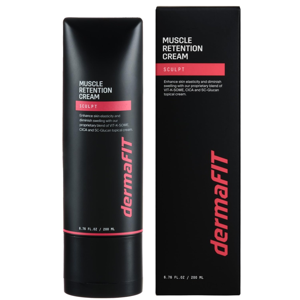 Sculpt Muscle Maintenance Body Cream - Shaped & Balanced Body - Safe Lose Fat Without Yo-Yo Effect, Post Workout, 200ml, Topical Analgesic for Muscle, Work Great with Protein Supplements