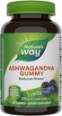 Camino de la Naturaleza Ashwagandha Gummies, Reducir el estrés con hierba adaptogénica*, 125 mg Por 2 tripmmy Serving, Berry Flavored, 90 Gummies (Packaging May Vary)