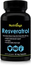 Resveratrol 500mg Suplemento tención Resveratrol Capsules for Antioxidant Support &amp; Cellular Health ← Suplemento Nutricional para Hombres &amp; Mujeres TEN 90 Veg Capsules for General Wellness