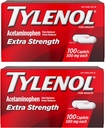 Tylenol Extra Strength Doin Reliever and Fever Reducer Caplets, 500 mg Acetaminophen, Dolor de dolor de cabeza, Dolor de espalda, Dolor de dientes y artritis menor Dolor Alivio, 200 Conde