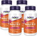 NOW Supplements, Methyl B-12 (Methylcobalamin) 10,000 mcg, Nervous System Health*, 60 Lozenges (Pack of 4)