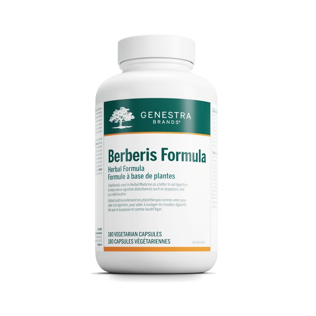 Genestra Brands Berberis Fórmula ← Barberry, Goldenseal y Oregon Grape Herbal Suplemento Silencio 180 Capsules