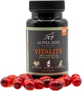 Aceite de Krill para perros - Vitality by Alpha Dog Nutrition – Reduce las alergias de perros, Itchiness, " Shedding - Promueve la habilidad saludable y la carne