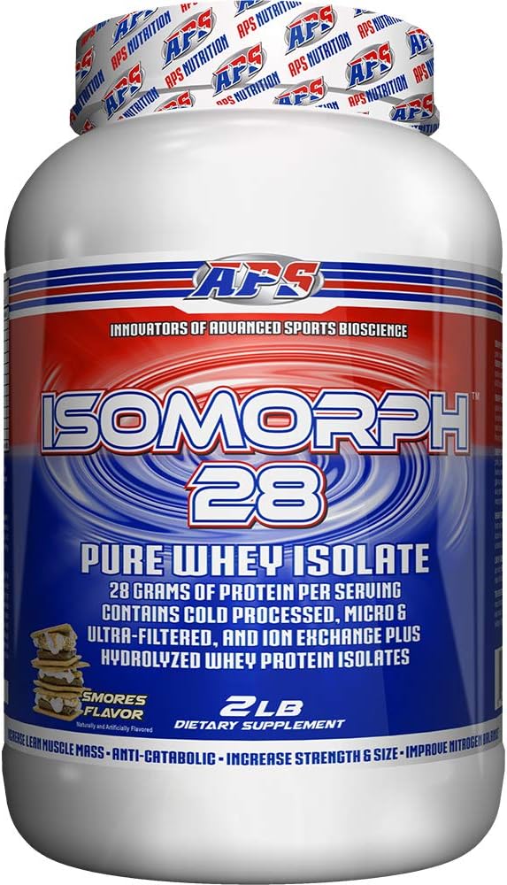 APS Nutrition Isomorph 28 Protein Powder ← Pure Whey Isolate ¦ Cold Presionado, Ultra filtrado, < Ion Exchange Isolates ← 28g Protein ← 2 Pound (S'Mores)