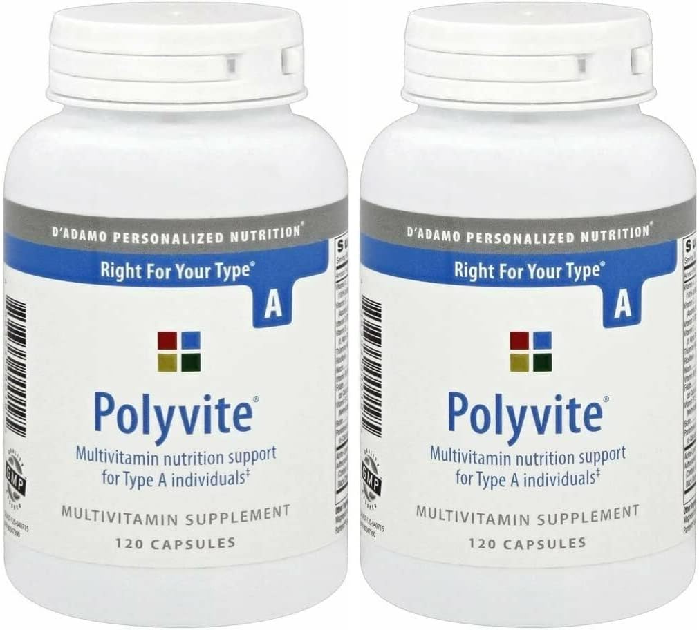 Polyvite Pro Multi-Vitamin (Type A) 120 cápsulas - 2 Pack