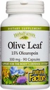 HerbalFactors por Factores Naturales, Hoja de Oliva 500 mg, Fórmula de Bienestar Natural, 90 cápsulas