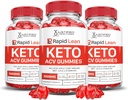 Laboratorios justificados (3 Pack Rapid Lean Keto ACV Advanced Formula 1000MG Keto Gummies Apple Sider Vinegar Formulado con Pomegranate Beet Juice Powder B12 Vegan Non GMO 180 Gummies