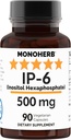 MONOHERB IP-6 Inositol Hexaphosphate 500 mg por cápsula - 90 cápsulas Veg