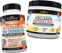 BioSchwartz Glucosamine Chondroitin MSM + Colagen Peptides Powder - Hueso sano &amp; Soporte Conjunto - Promueve flexibilidad y soportes Cartilage