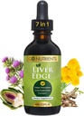 Go Nutrients Liver Edge – Milk Thistle Supplement for Liver Cleanse, Detox &amp; Repair with Artichoke Extract for Health & Fatty Liver Support, Organic Liquid Drops & Tincture - 2 oz, 48 Servings