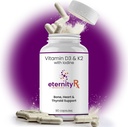Vitamina D3 K2 5000 UI – High Potency D3 y K2 Suplemento para Bone, Heart &amp; Immune Support – Doctor Formulado – 90 cápsulas fáciles de cambiar – Non-GMO, USA Made