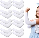 Eurzom 8 Parejas Eczema Sleeve for Kids Toddler Elastic Arm Sleeves Soft y no alimenta la protección UV de la piel